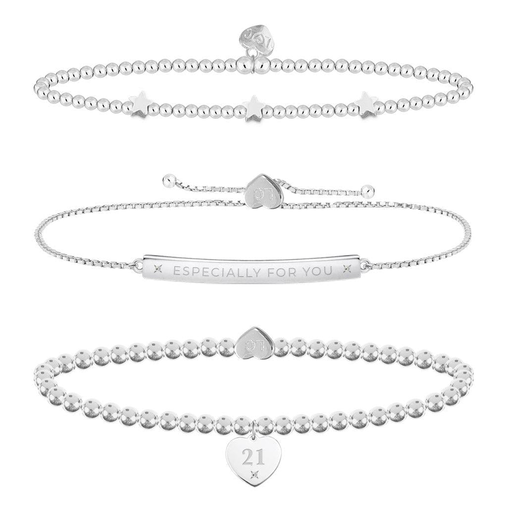 Occasion Gift Box - 21st Birthday Bracelet Gift Set