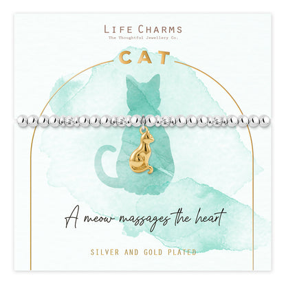 Animal charm bracelet - Cat