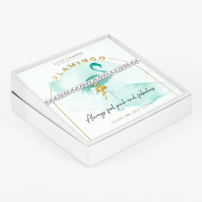 Animal charm bracelet - Flamingo