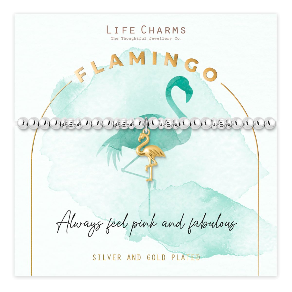 Animal charm bracelet - Flamingo