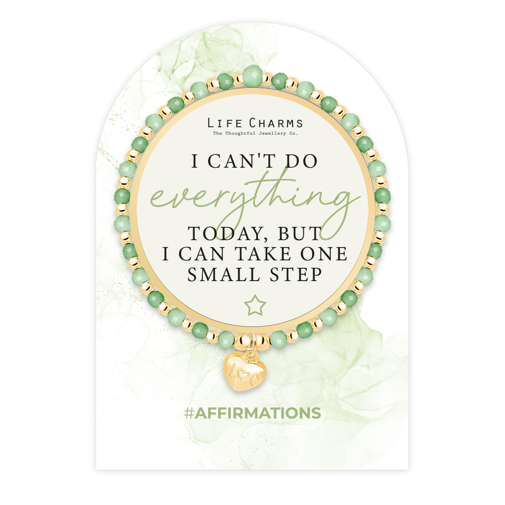 Affirmation bracelet - Small steps