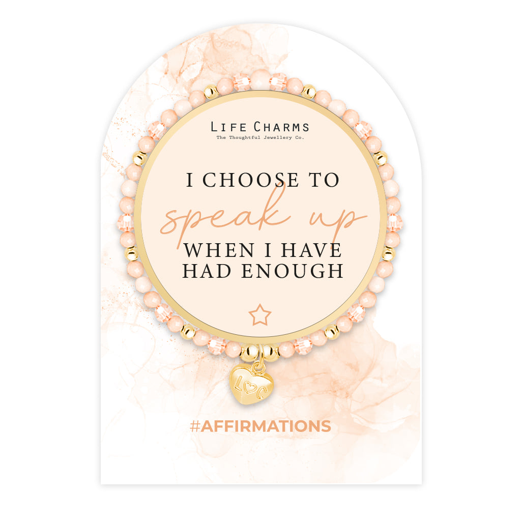 Affirmation bracelet - Speak up