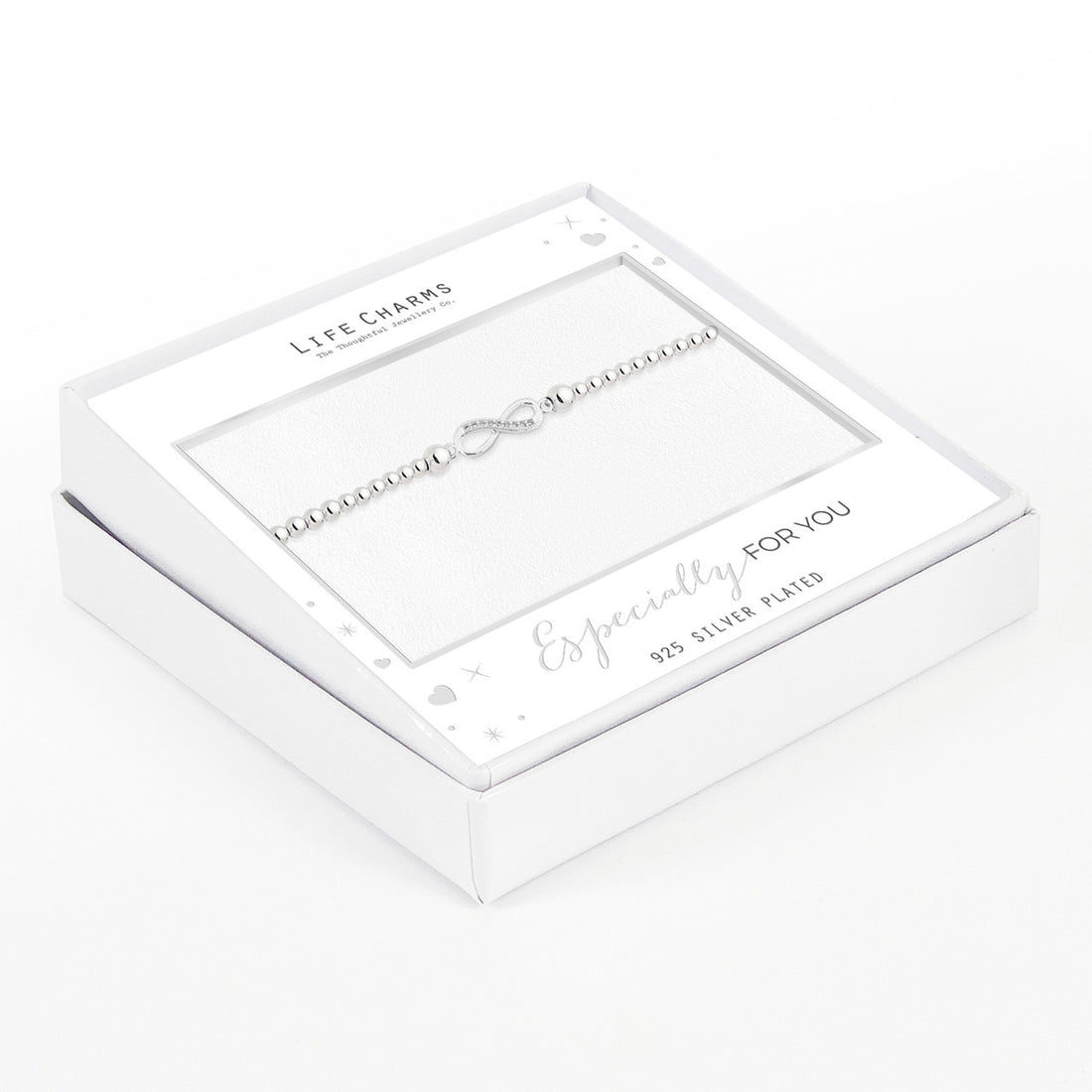 Forever infinity bracelet in silver