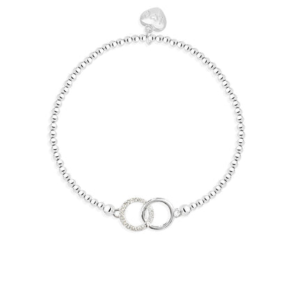 Sparkling circle bracelet