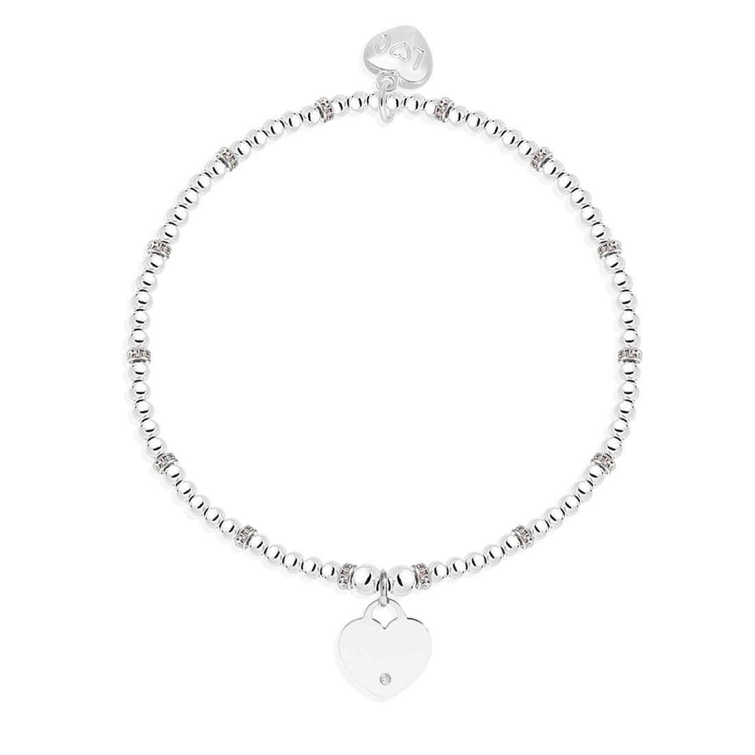 Heart with stone bracelet