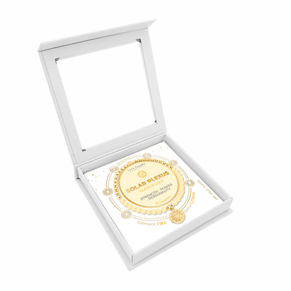 Solar Plexus chakra citrine bracelet in gold