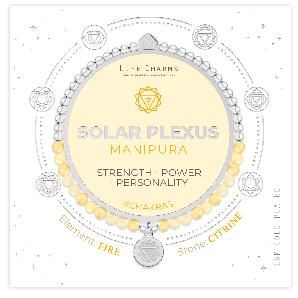 Solar Plexus chakra citrine bracelet