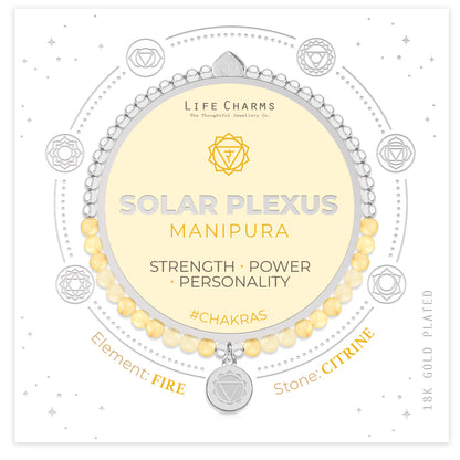 Solar Plexus chakra citrine bracelet