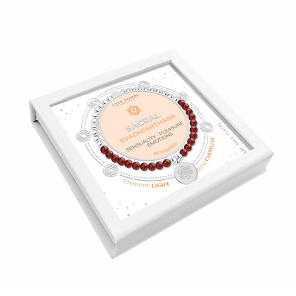 Sacral chakra carnelian bracelet