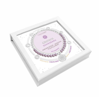 Crown chakra amethyst bracelet