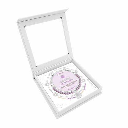 Crown chakra amethyst bracelet