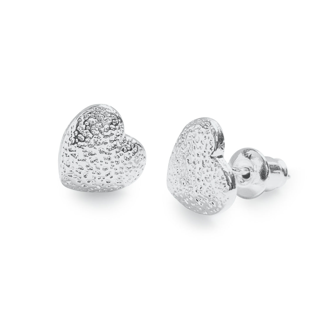 Sweet heart silver studs