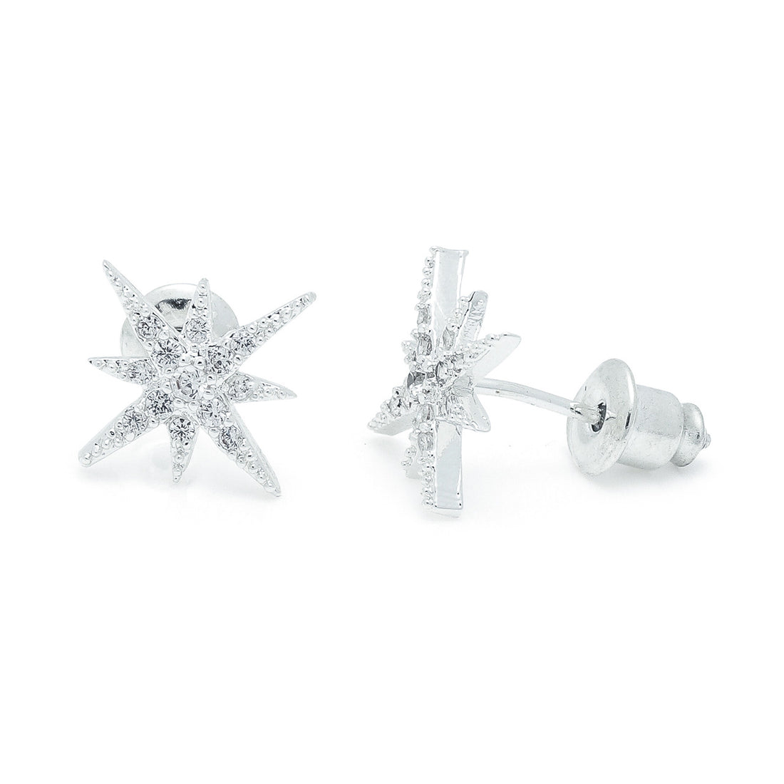 Starburst silver studs