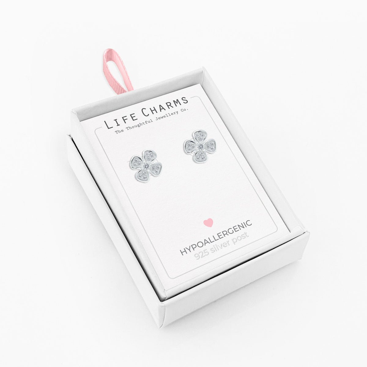 4 Leaf Clover CZ studs