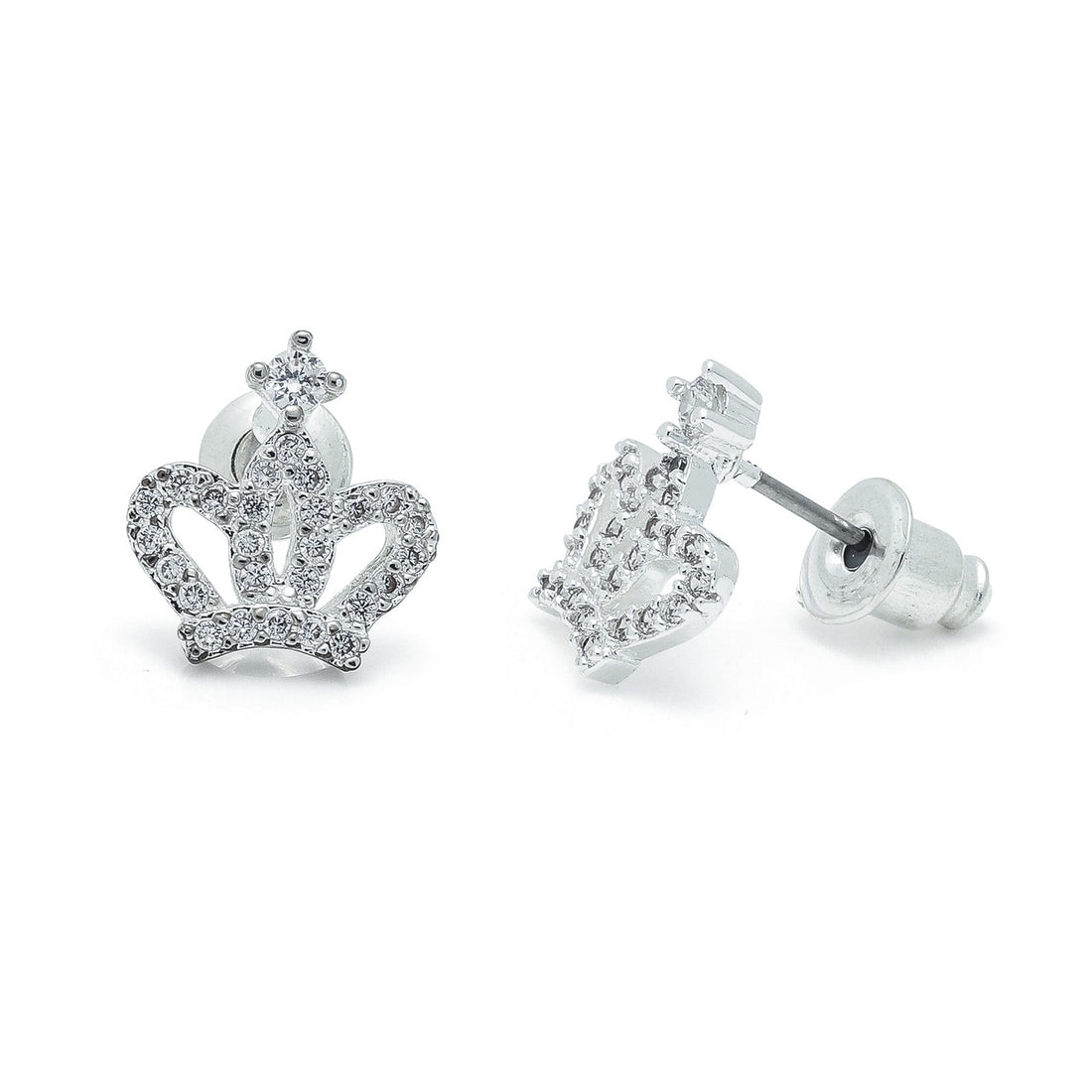 Crown silver studs