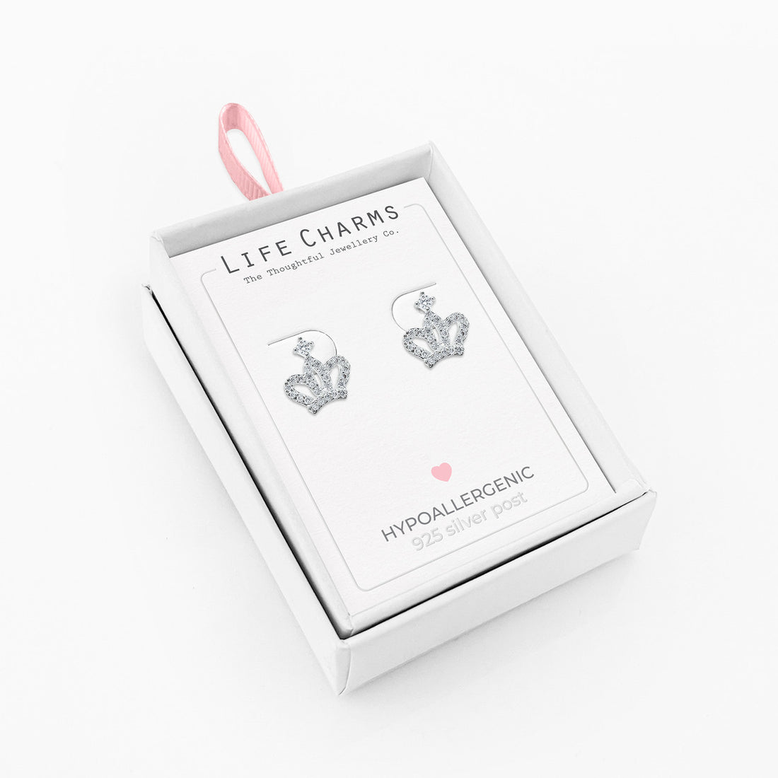 Crown silver studs