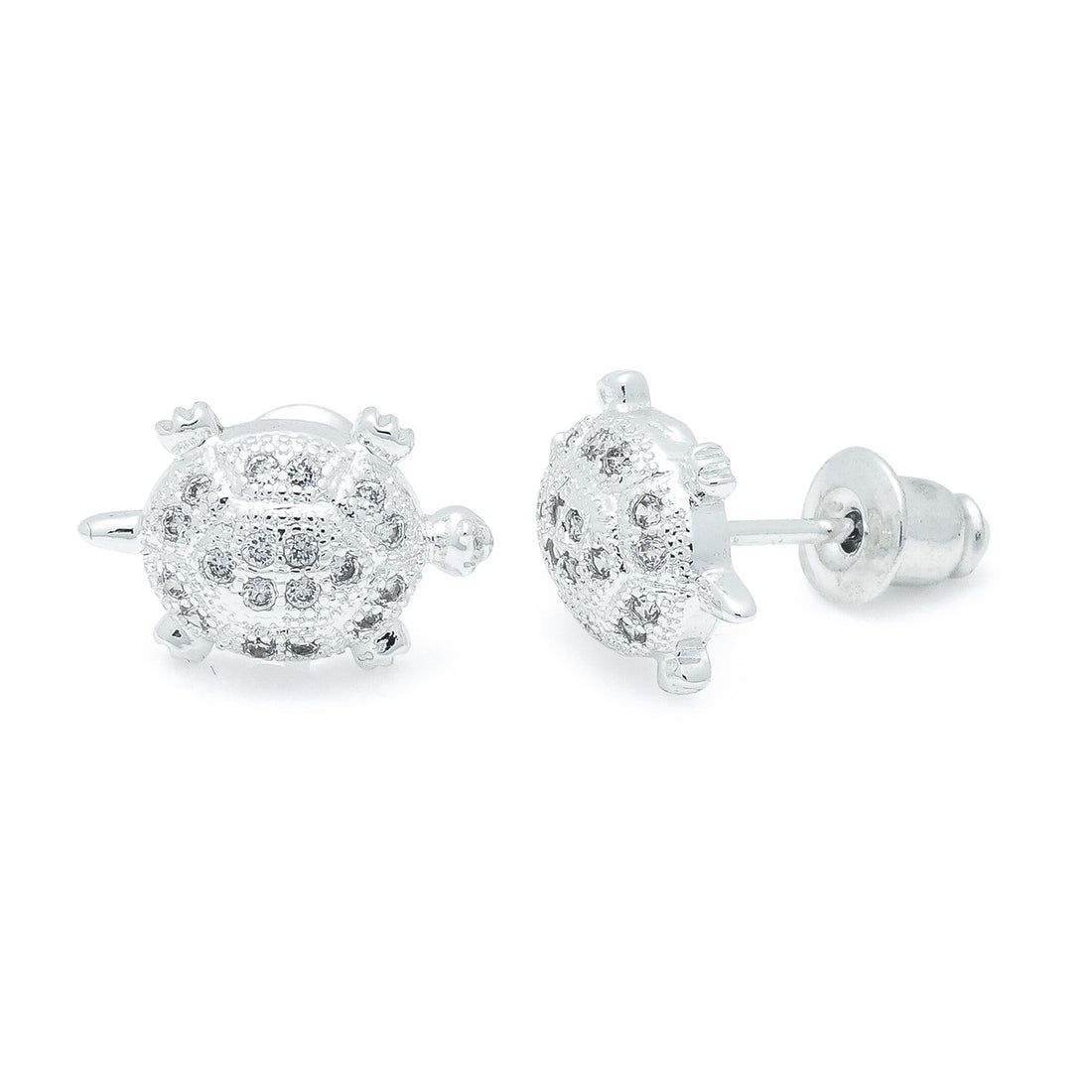 Turtle silver studs