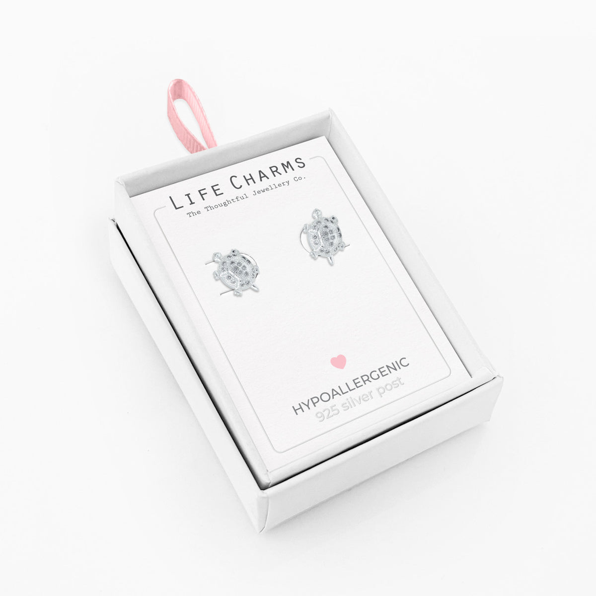 Turtle silver studs