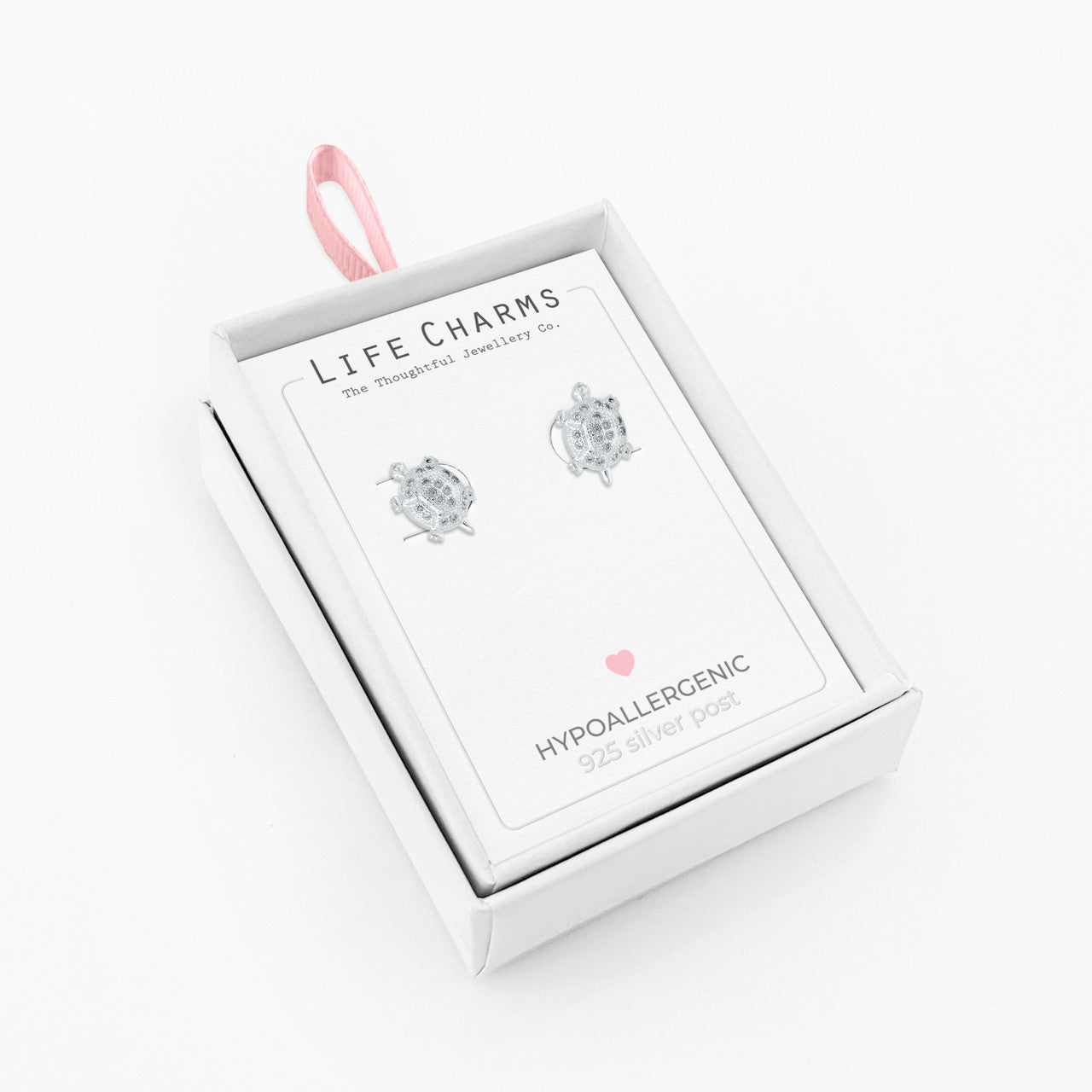 Turtle silver studs
