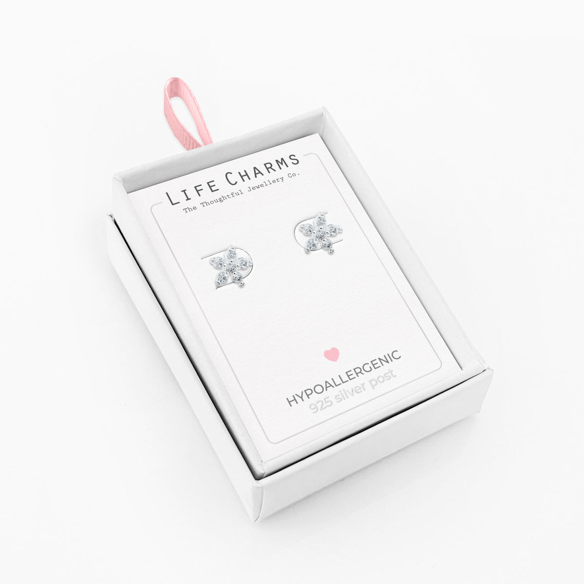 Moonstar flower studs