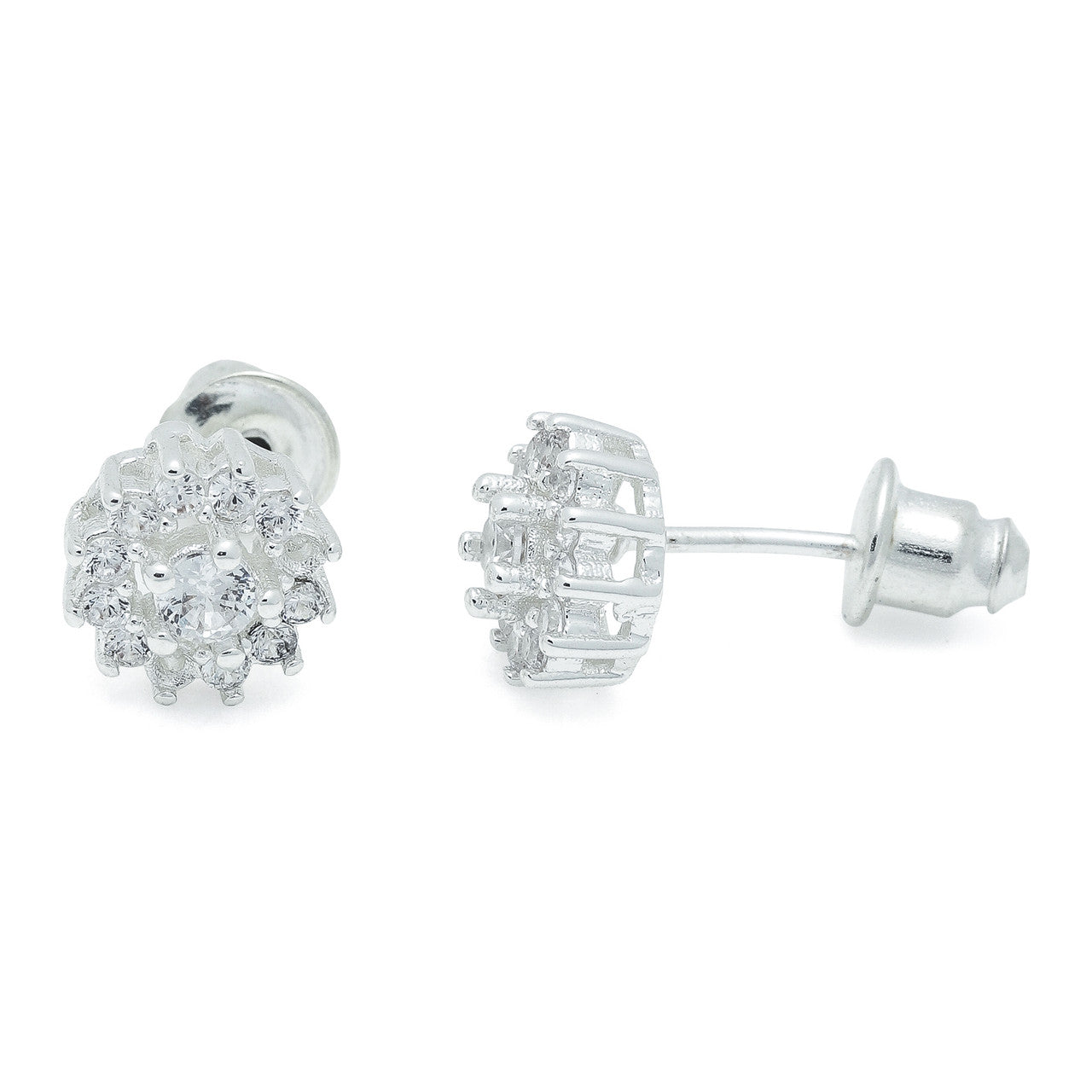 Royal CZ silver studs