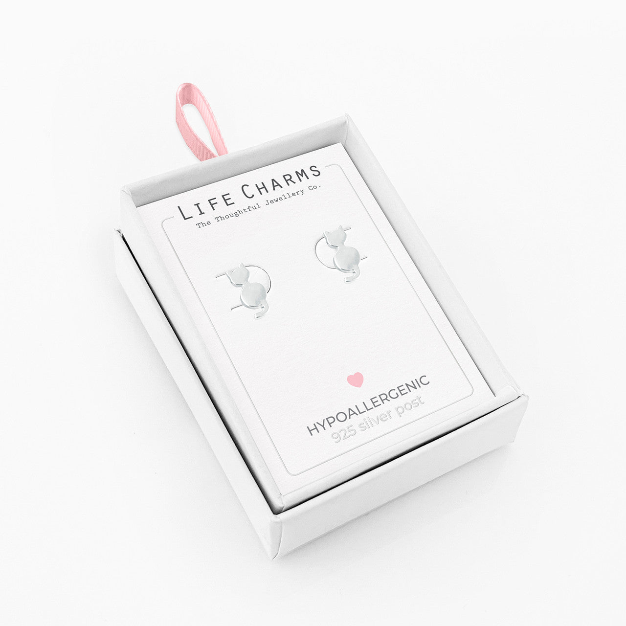 Cat stud earrings