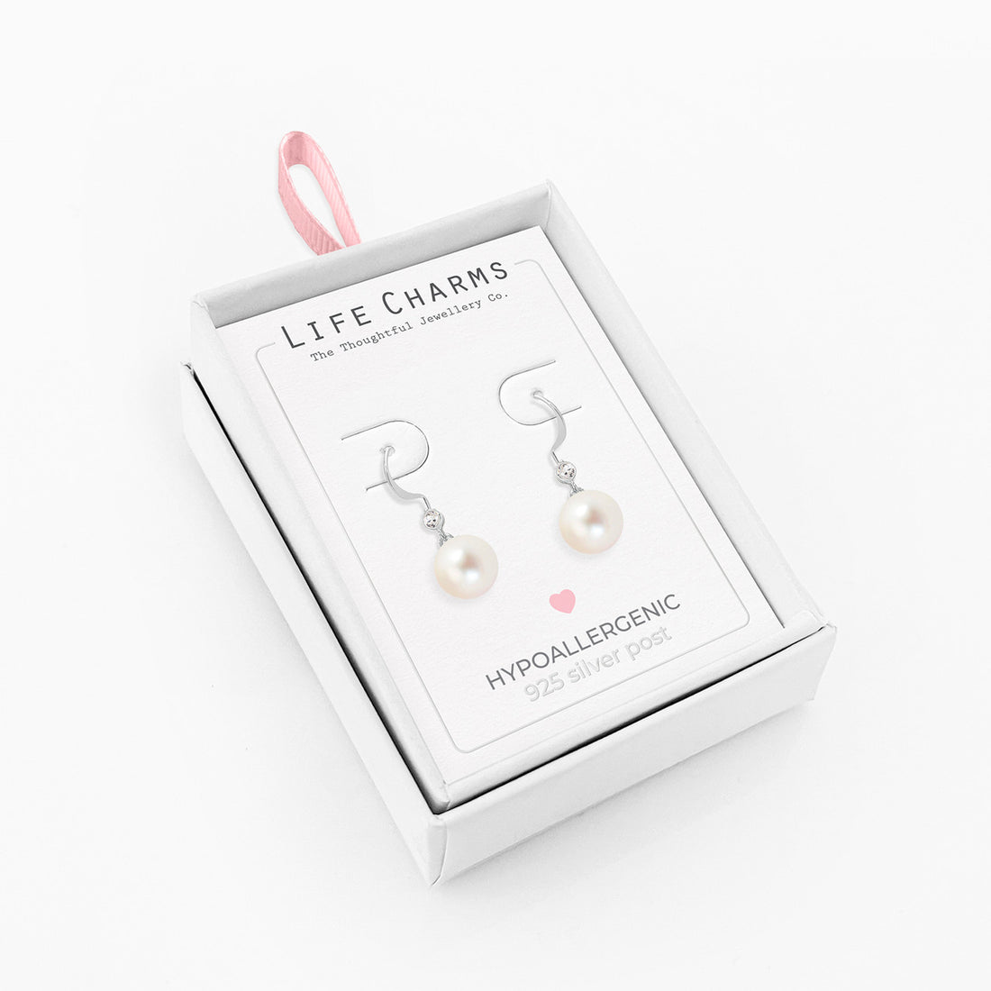 Pearl drop earrings