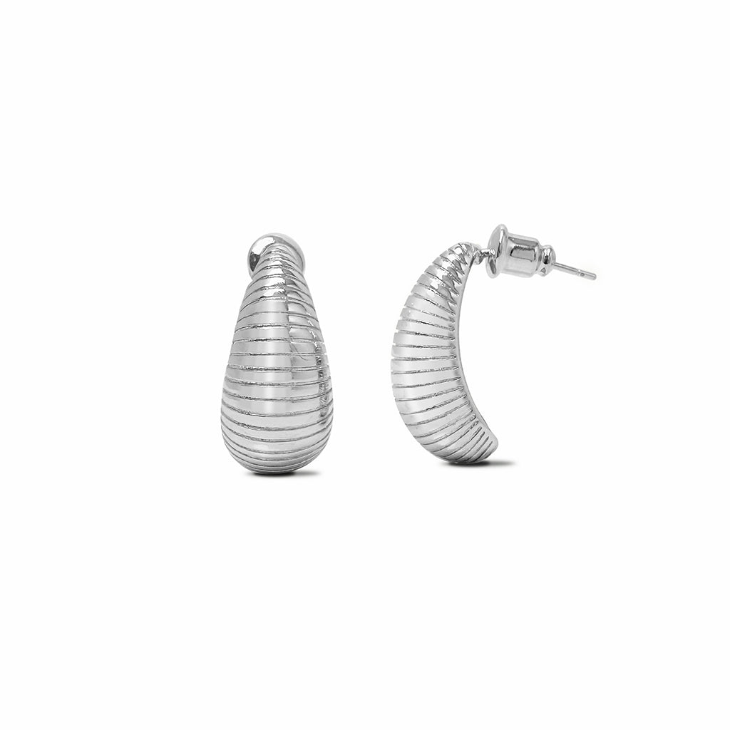 Teardrop earrings in silver