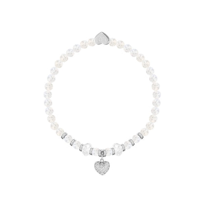 Special day - Crystal heart charm bracelet in flower box