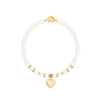 My Bridesmaid - Freshwater pearls charm bracelet in flower box