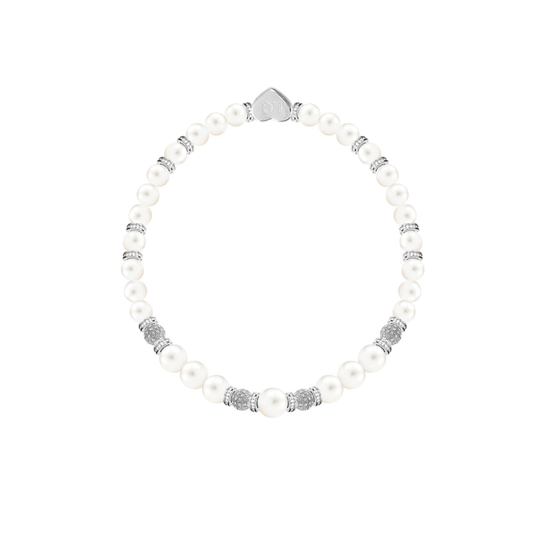 “Thank you for everything” Wedding Gift - Freshwater pearls charm bracelet in flower box