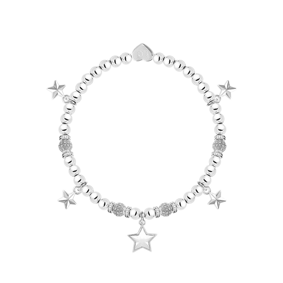 Happy 18th Birthday -  Stars charm bracelet in flower box