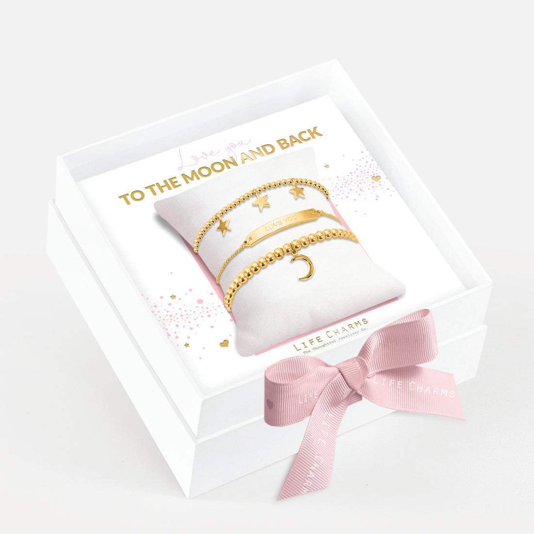 Occasion Gift Box - Moon and Back Bracelet Gift Set