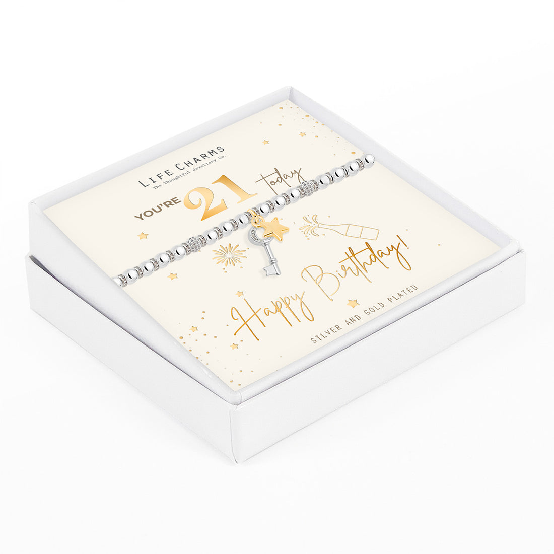 Happy 21st Birthday Bracelet