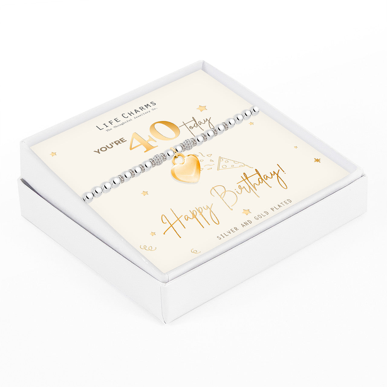 Happy 40th Birthday bracelet