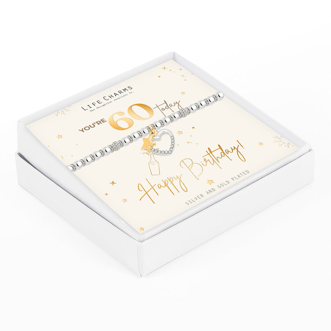 Happy 60th Birthday bracelet
