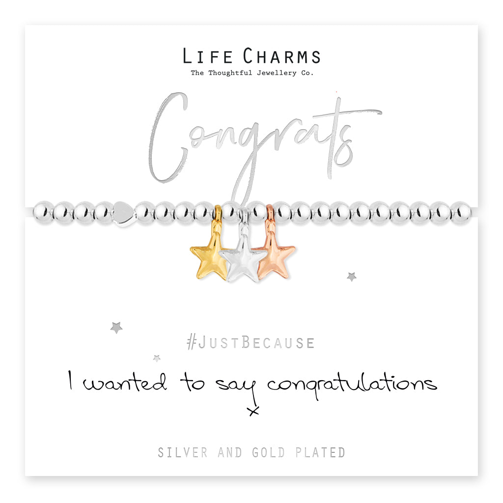 I Wanted To Say Congratulations Bracelet
