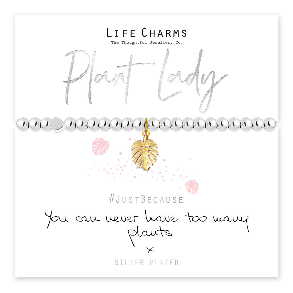 Plant Lady Gold Leaf Charm Bracelet