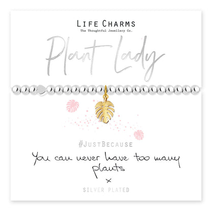 Plant Lady Gold Leaf Charm Bracelet