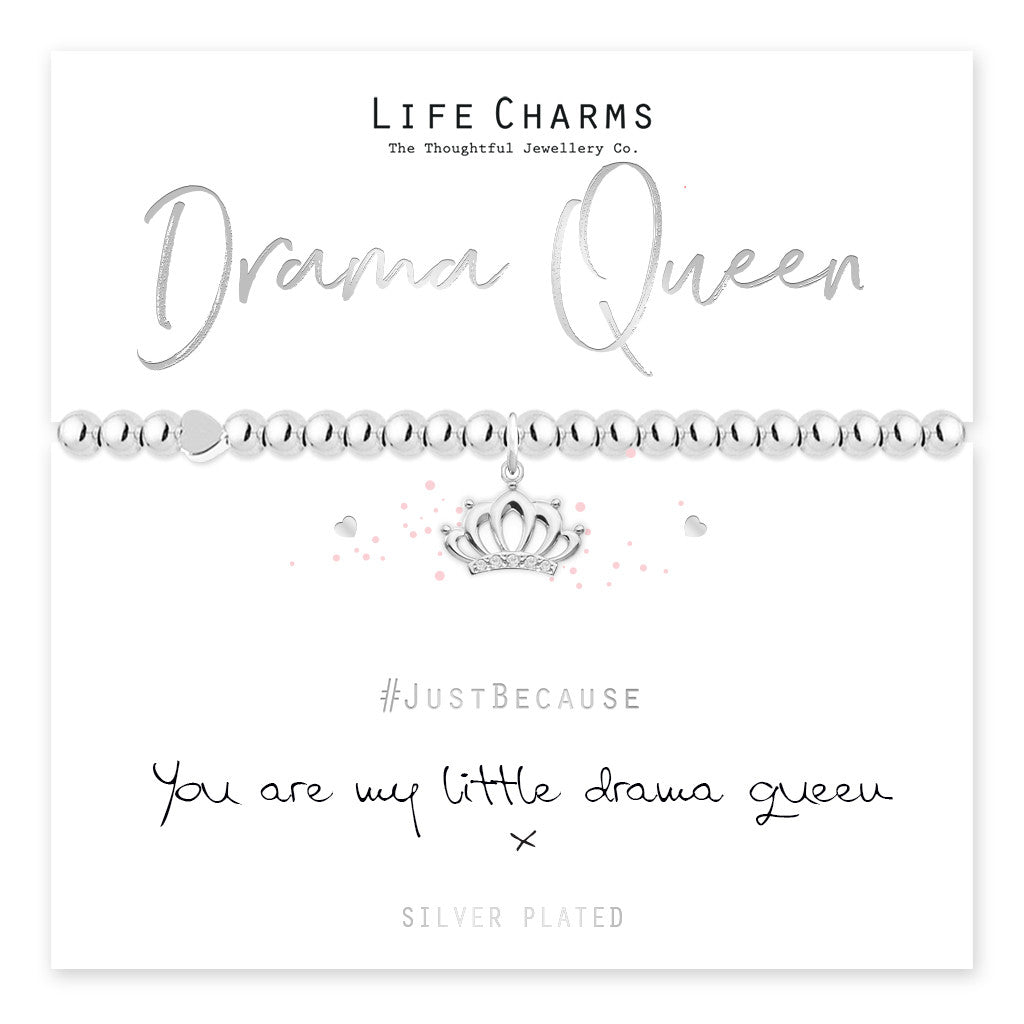Drama Queen Crown Charm Bracelet