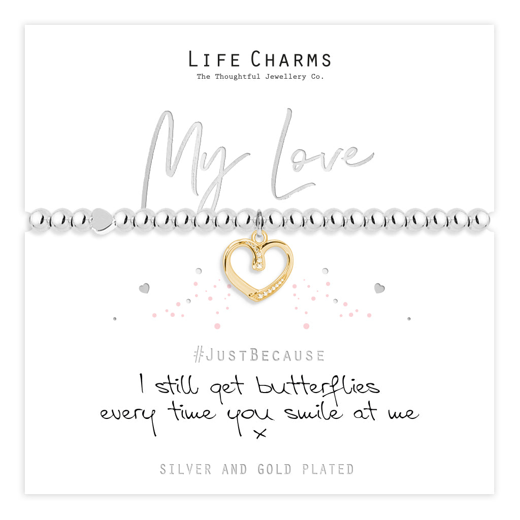 My love charm bracelet
