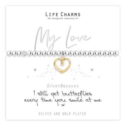 My love charm bracelet