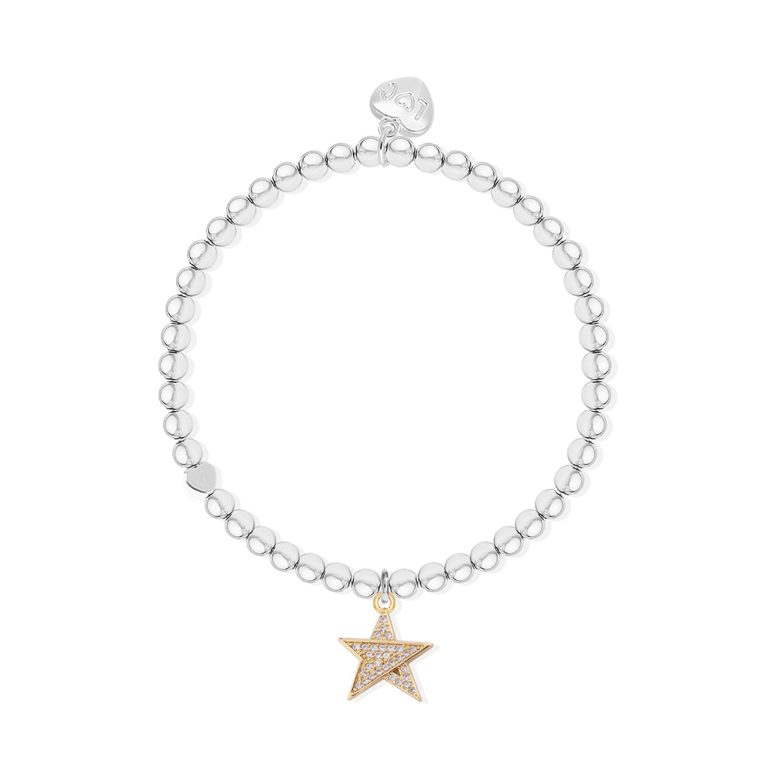 Keep going sparkling star charm bracelet