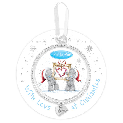 Me To You silver charm bracelet - With Love at Christmas