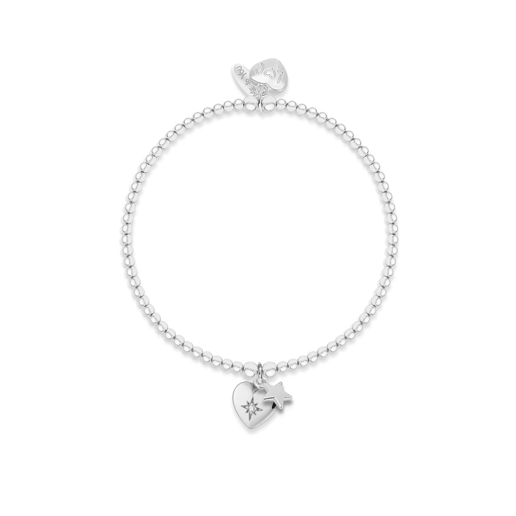 Me To You silver charm bracelet - With Love at Christmas