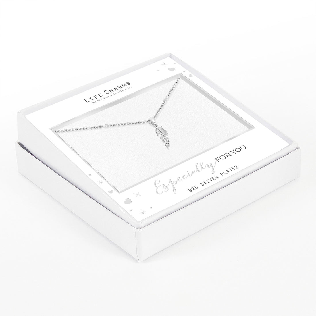 Feather pendant necklace