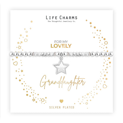 Granddaughter sparkly bracelet in a Christmas sleeve