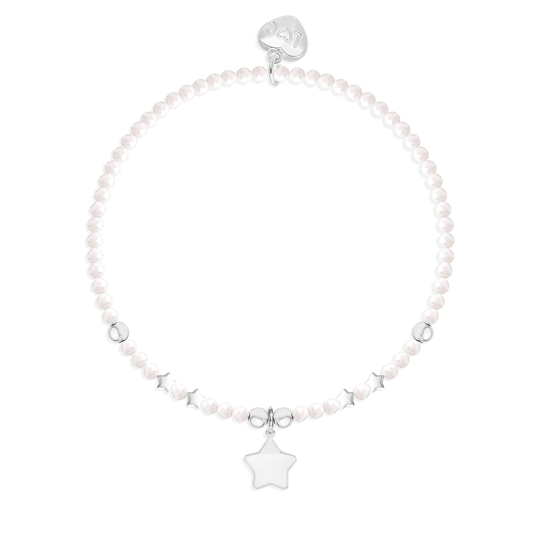 Holly Jolly crystal beaded charm bracelet