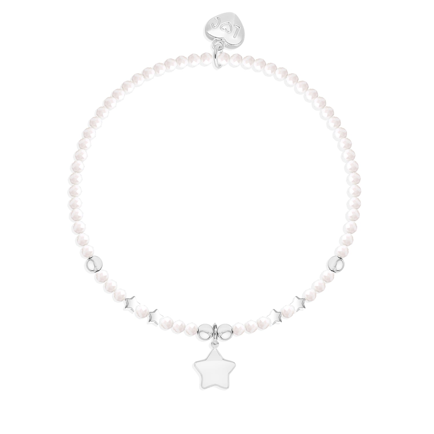 Holly Jolly crystal beaded charm bracelet