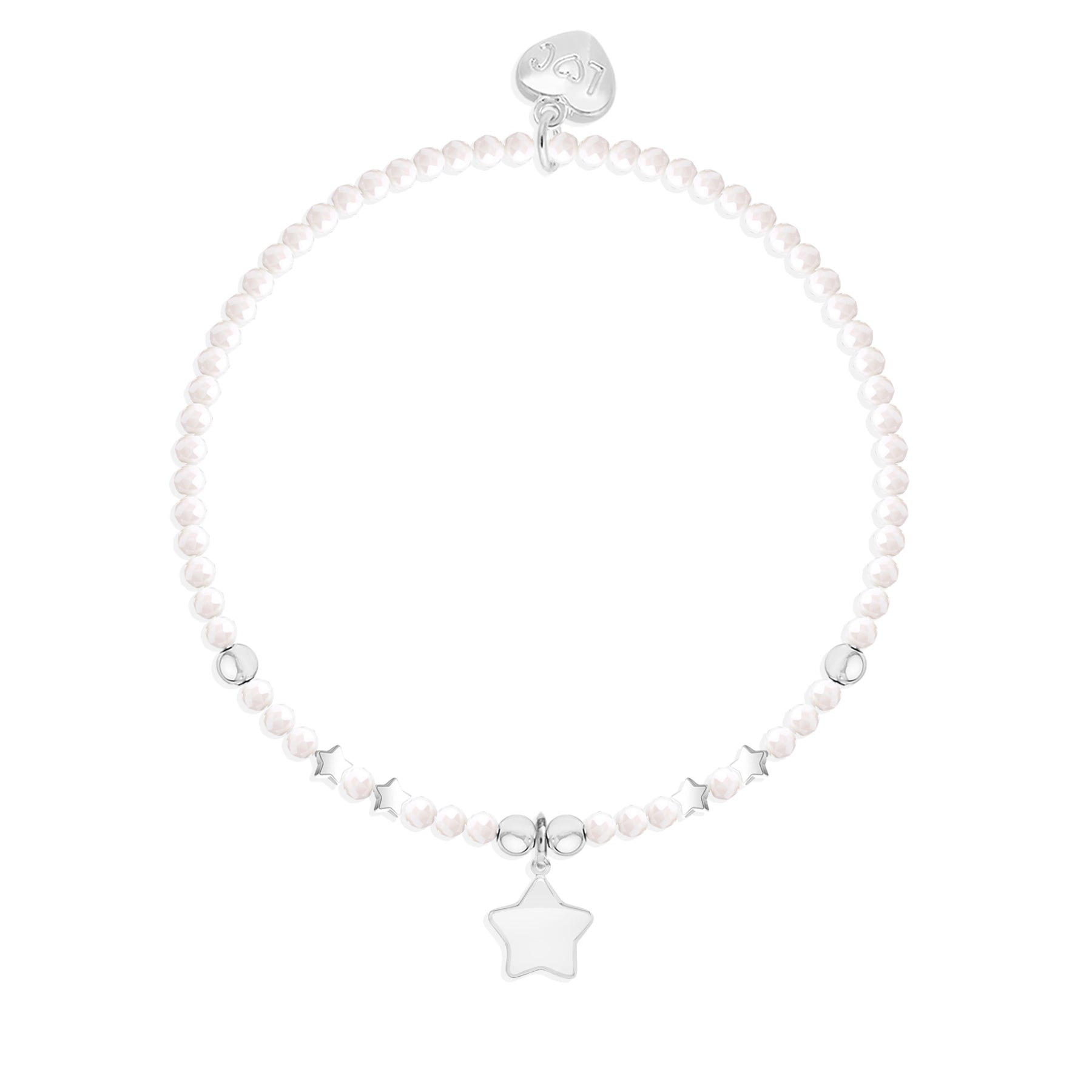 Holly Jolly crystal beaded charm bracelet